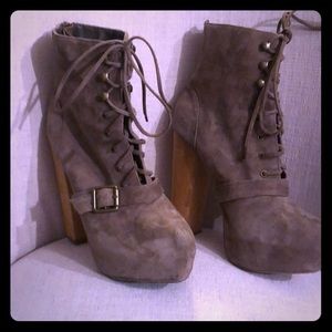 Steve Madden platform ankle boots